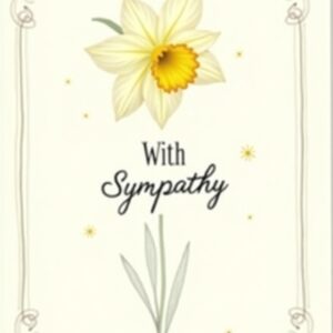 Sympathy & Solace Daffodil Card