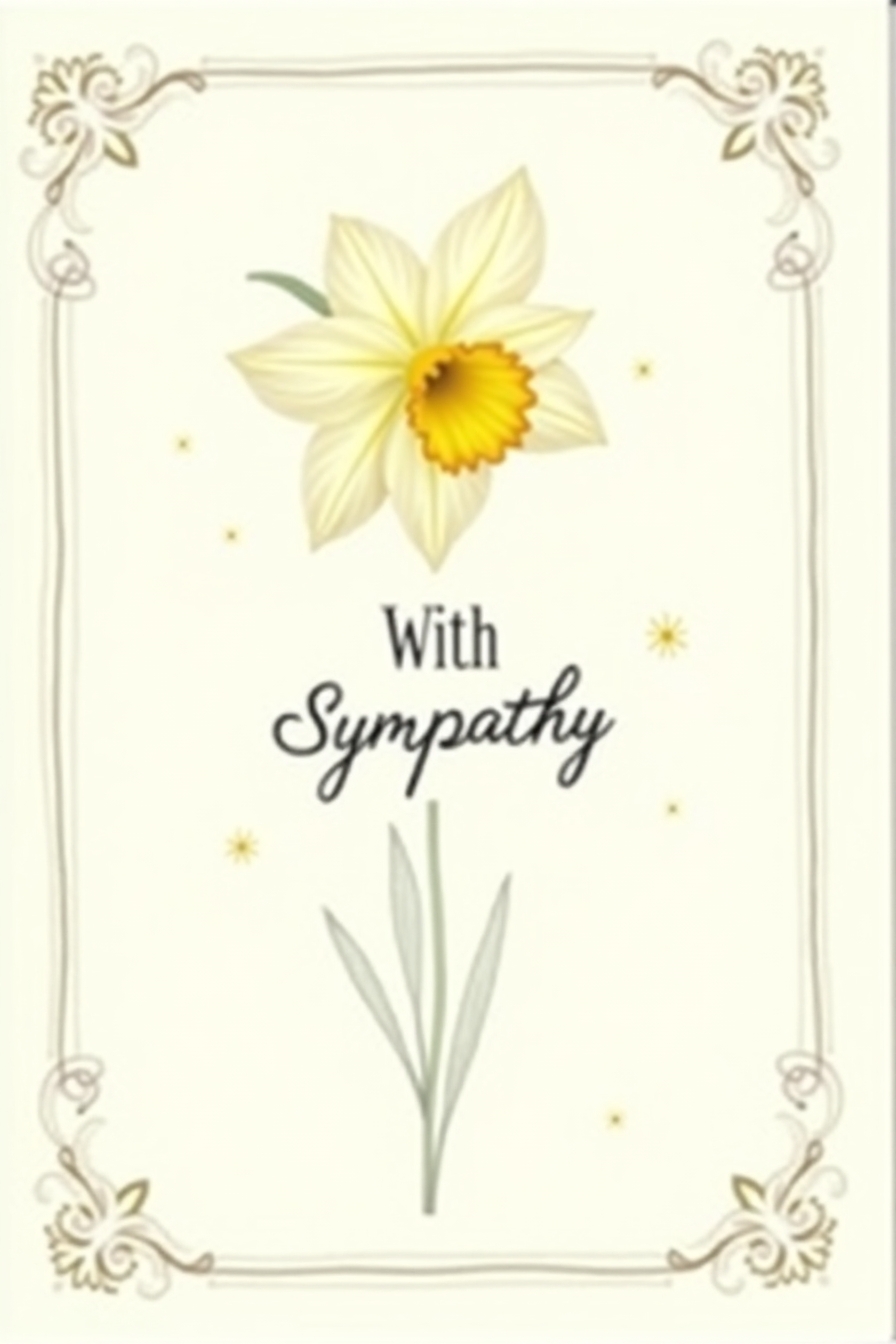 Sympathy & Solace Daffodil Card