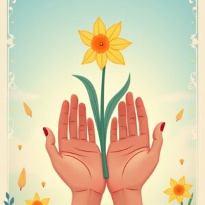 Twilight Friendship Daffodil Card